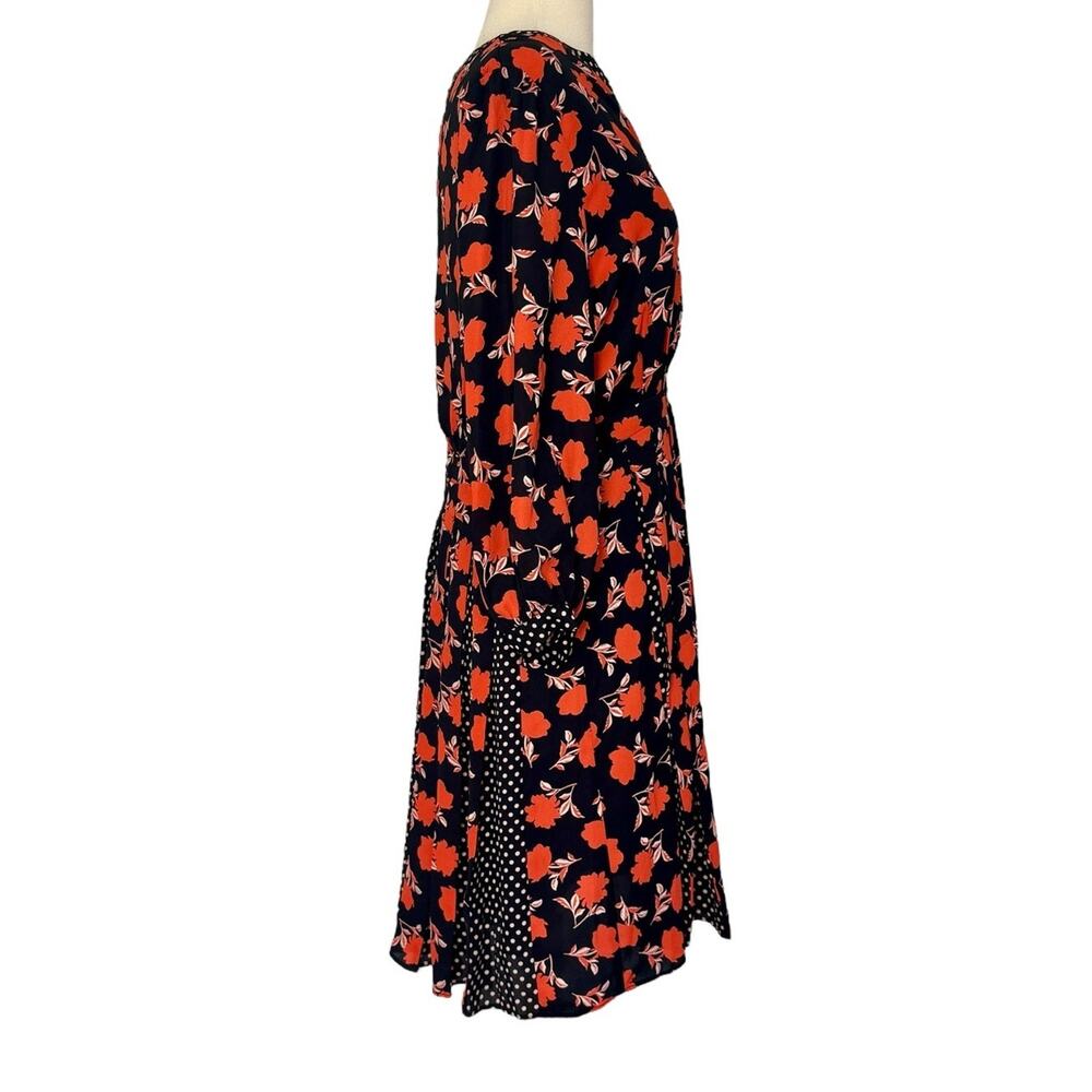 Ann Taylor Black and Red Floral Mini Dress - Picture 6 of 11